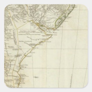 Adesivo Quadrado Um mapa do sul da América do Sul