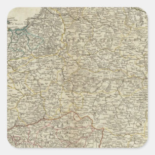 Adesivo Quadrado Um mapa novo do reino do Polônia