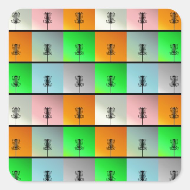 Adesivo Quadrado Um monte de cestas (Frente)