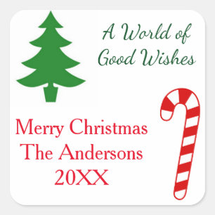 Adesivo Quadrado Um mundo de bons desejos - Sticker quadrado