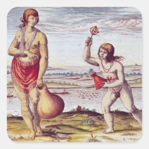 Adesivo Quadrado Um Noblewoman de Pomeiooc