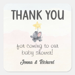 Adesivo Quadrado Um Pequeno Amendoim Está A Caminho Do Chá de frald