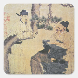 Adesivo Quadrado Um poeta chinês antigo