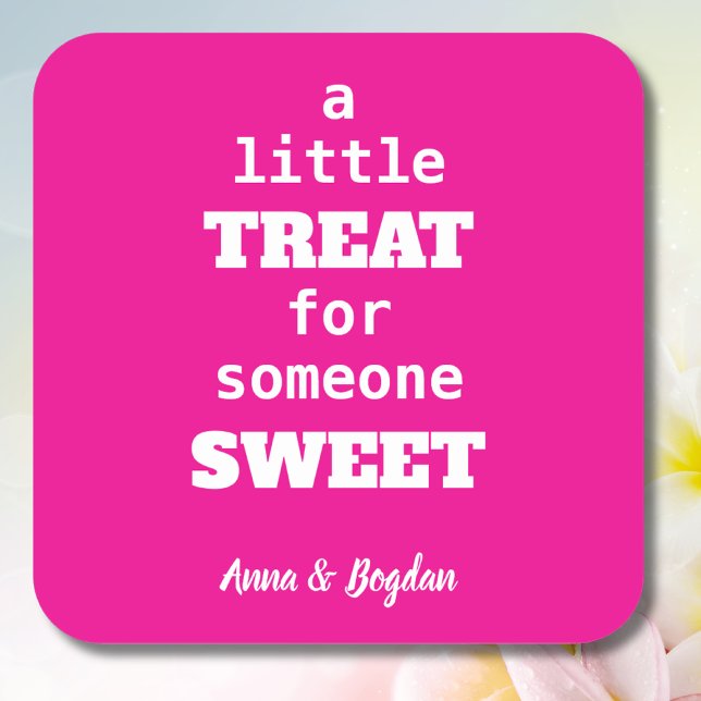 Adesivo Quadrado Um Pouco De Tratamento Para Alguém Com Vlentina Ro (Criador carregado)