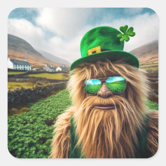 Adesivo Quadrado Um Sasquatch Irlandês