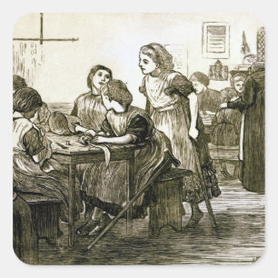 Adesivo Quadrado Um Schoolroom