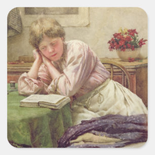 Adesivo Quadrado Um silêncio lido