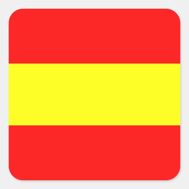 Adesivo Quadrado um símbolo de número de alfabeto náutico marítimo, (Frente)