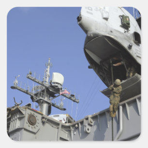 Adesivo Quadrado Um soldado de cordas rápidas