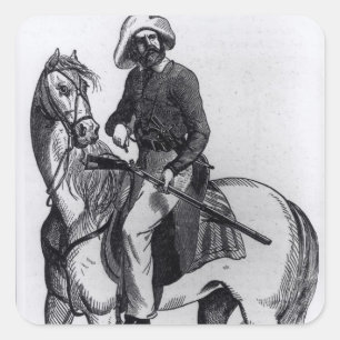 Adesivo Quadrado Um Texas Ranger