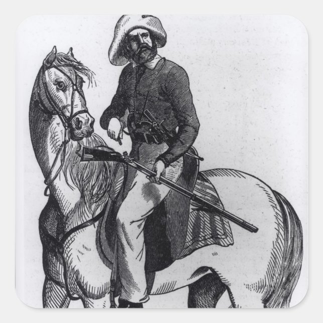 Adesivo Quadrado Um Texas Ranger (Frente)