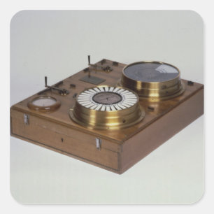 Adesivo Quadrado Um Zeigertelegraph, produzido por Werner von