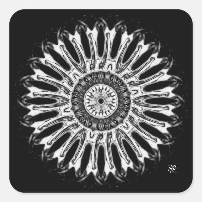 Adesivo Quadrado Uma boa coisa redonda v1b (Frente)