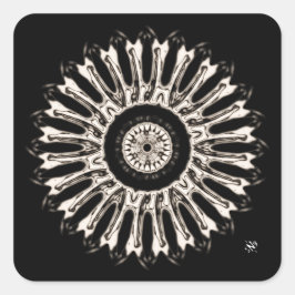 Adesivo Quadrado Uma boa coisa redonda v2