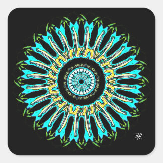 Adesivo Quadrado Uma boa coisa redonda vC3