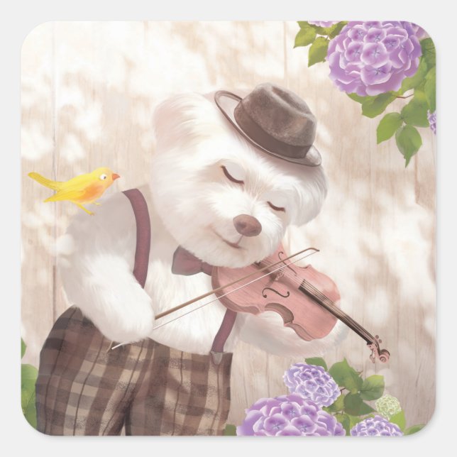 Adesivo Quadrado Uma canção para você (Frente)