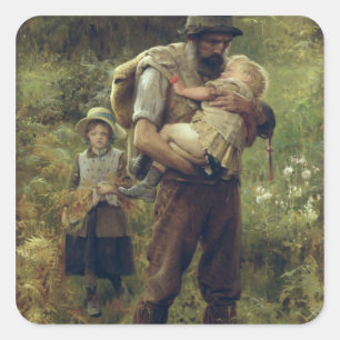 Adesivo Quadrado Uma carga pesada