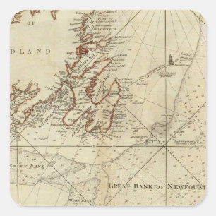 Adesivo Quadrado Uma carta dos bancos de Terra Nova