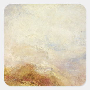 Adesivo Quadrado Uma cena de montanha, Val d’Aosta - Joseph Mallord