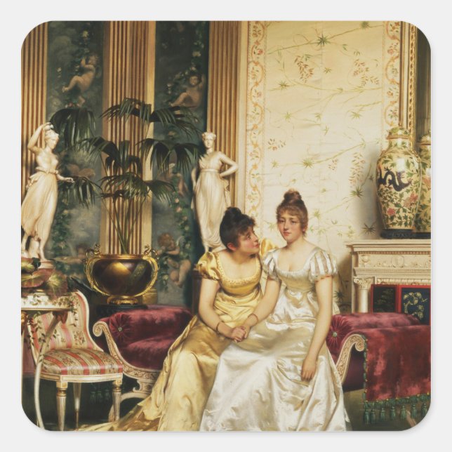 Adesivo Quadrado Uma Confiança Partilhada (Frente)