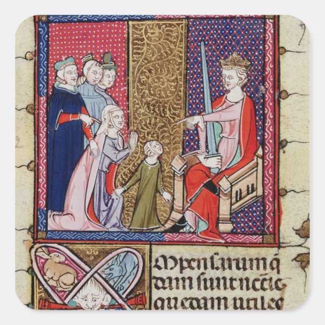 Adesivo Quadrado Uma Criança e sua Mãe Aparecerem (Frente)