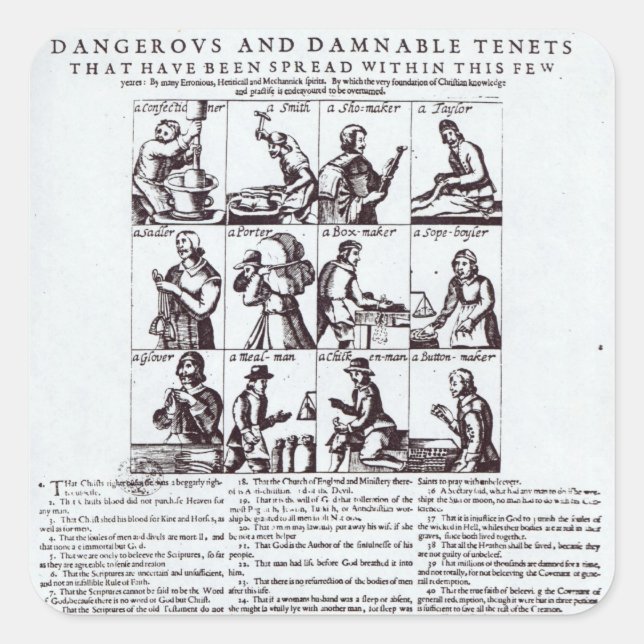 Adesivo Quadrado Uma descoberta dos mais perigosos (Frente)