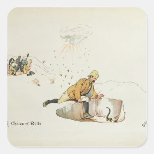 Adesivo Quadrado Uma escolha de Mau do Leaguer de