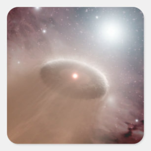 Adesivo Quadrado Uma estrela O atrás de uma estrela jovem e mais fr