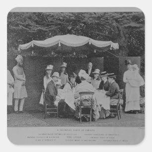 Adesivo Quadrado Uma festa do café da manhã em Osbourne