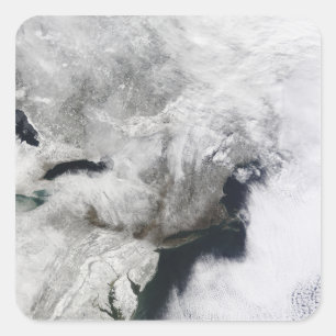 Adesivo Quadrado Uma forte tempestade de inverno