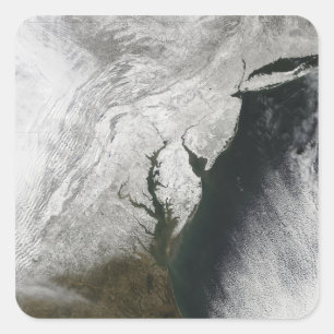 Adesivo Quadrado Uma forte tempestade de inverno 2