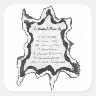Adesivo Quadrado Uma Hierarquia Espiritual