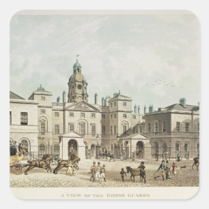 Adesivo Quadrado Uma ideia das guardas de cavalo de Whitehall