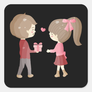 Adesivo Quadrado Uma jornada juntos ❤️