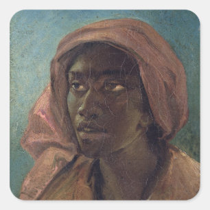 Adesivo Quadrado Uma jovem negra
