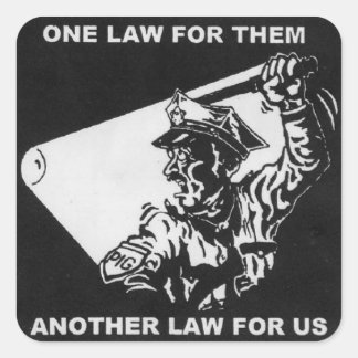 Adesivo Quadrado uma lei para eles