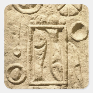 Adesivo Quadrado Uma mesa colocada, de Timgad, Argélia