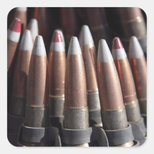 Adesivo Quadrado Uma mistura uniforme de quatro balas para um marca