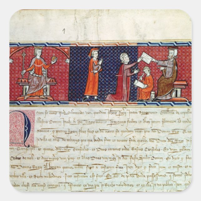 Adesivo Quadrado Uma mulher prestando juramento antes (Frente)