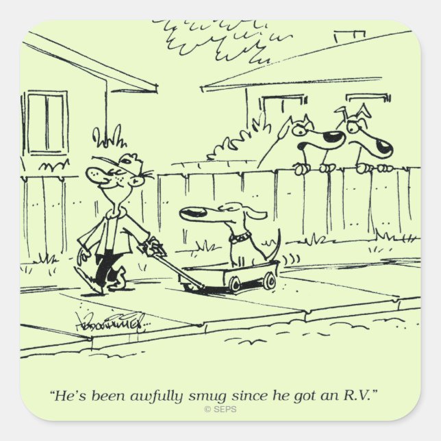 Adesivo Quadrado Uma nova corrida (Frente)