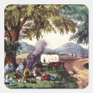 Adesivo Quadrado Uma parada pelo Wayside