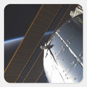 Adesivo Quadrado Uma parcela da estação espacial internacional