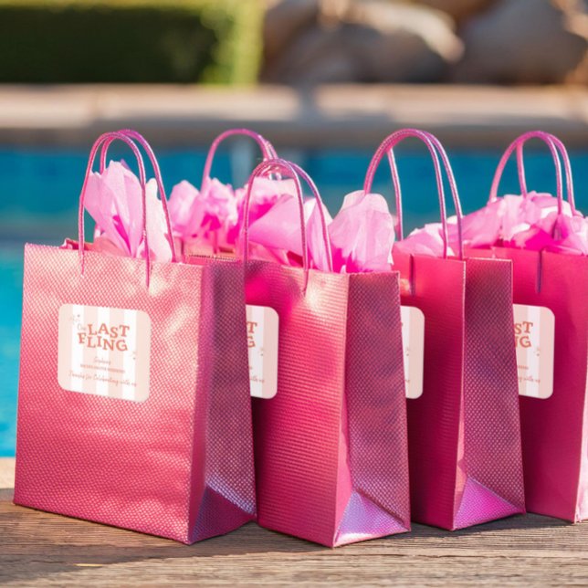 Adesivo Quadrado Uma Última Noite de Solteira (Criador carregado)