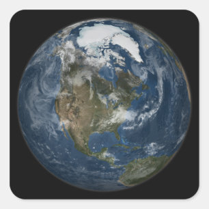 Adesivo Quadrado Uma visão da Terra