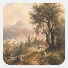 Adesivo Quadrado Uma visão de Aussee Mau - Emil Barbarini