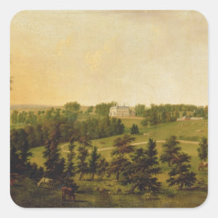 Adesivo Quadrado Uma visão do Parque Tapeley, Instow, North Devon