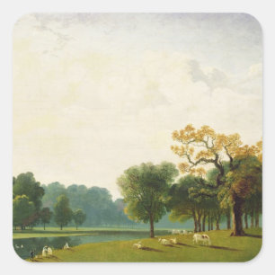 Adesivo Quadrado Uma vista da serpentina, 1815 (óleo em canvas)