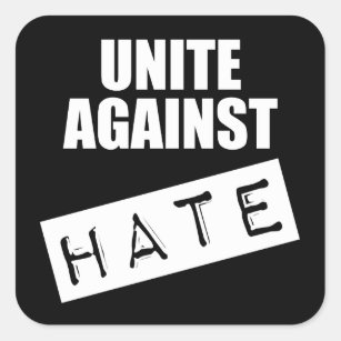 Adesivo Quadrado Una contra o ódio