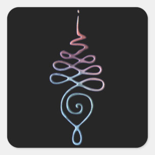 Adesivo Quadrado Unalome 1