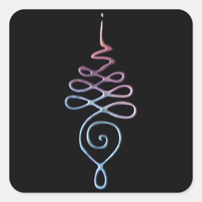 Adesivo Quadrado Unalome 1 (Frente)